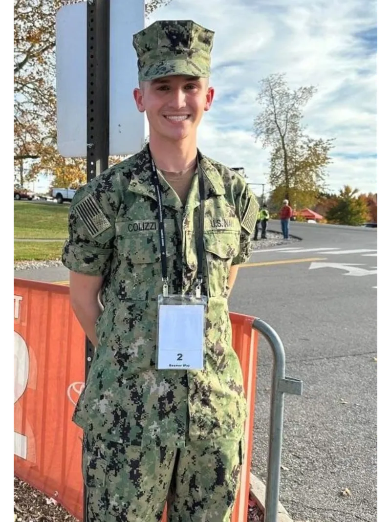 Midshipman Colizzi in Navy uniform