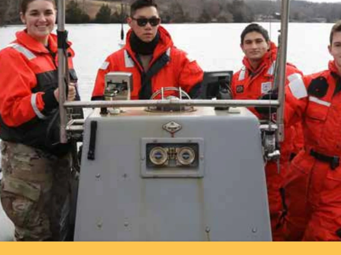 Sea Cadets aboard a Navy small boat during Small Boat Operations training